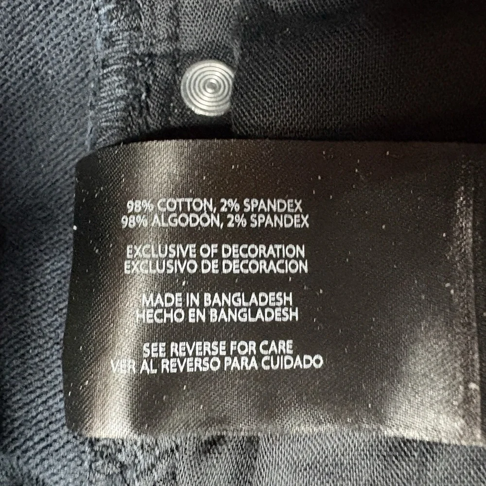NEW Banana Republic Black Jeans Size‎ 36x32 Straight Leg Stretch 5 Pocket